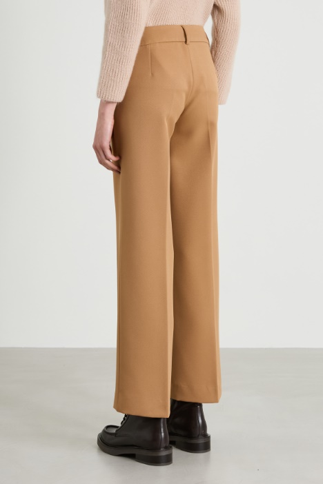 Pantaloni in tessuto diagonale