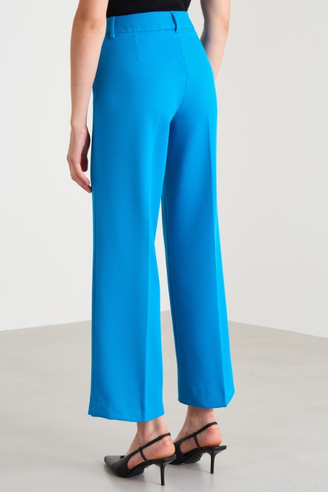 Pantaloni in tessuto diagonale