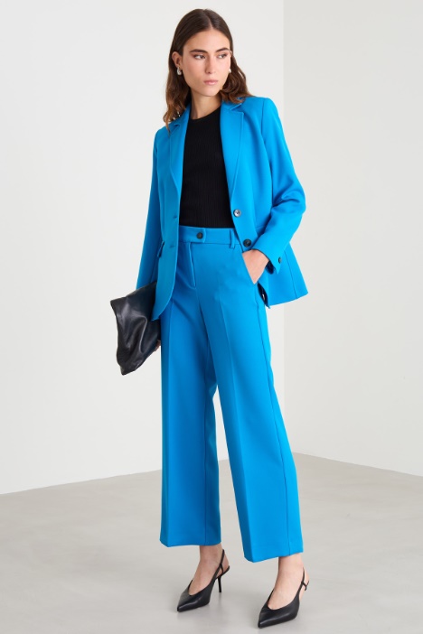 Pantaloni in tessuto diagonale Intrend