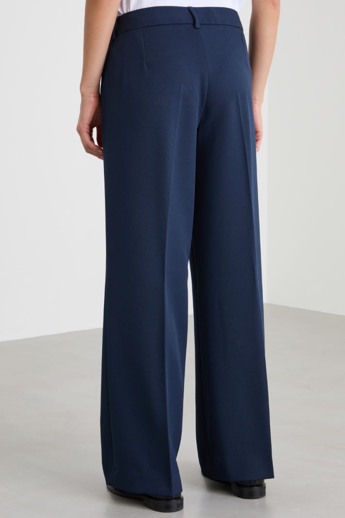 Pantaloni in tessuto diagonale Intrend - 3