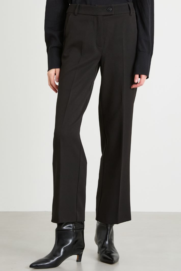 Pantaloni in tessuto diagonale Intrend - 2