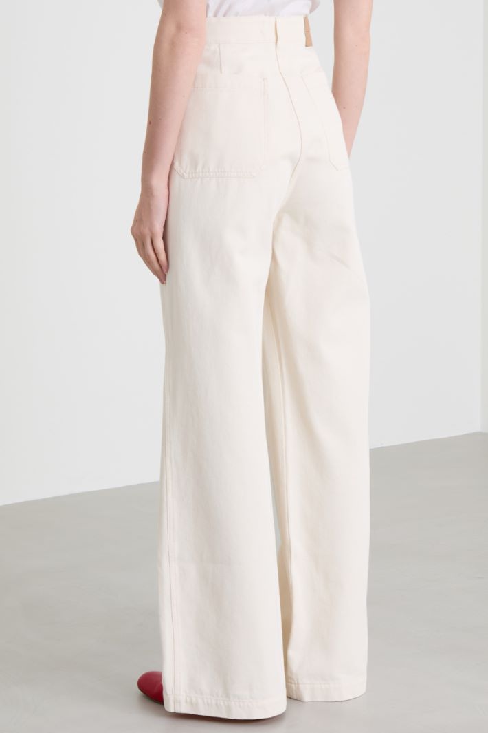 Pantalone in bull di cotone Intrend - 3