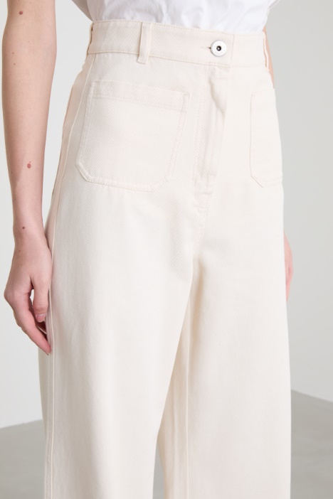 Pantalone in bull di cotone