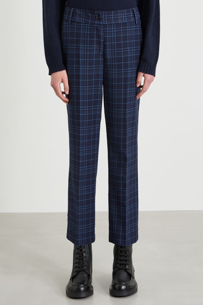 Yarn-dyed cigarette trousers Intrend - 2