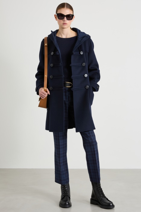 Yarn-dyed cigarette trousers Intrend
