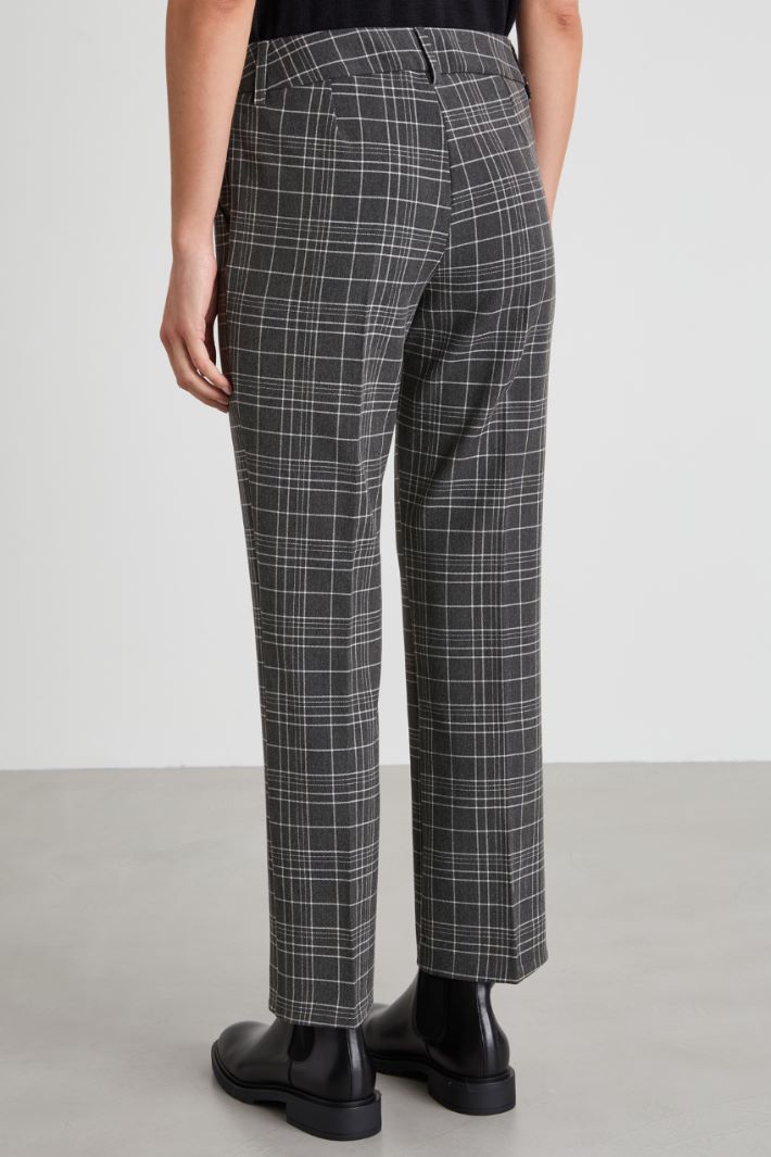 Yarn-dyed cigarette trousers Intrend - 3