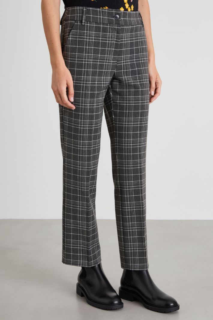 Yarn-dyed cigarette trousers Intrend - 2