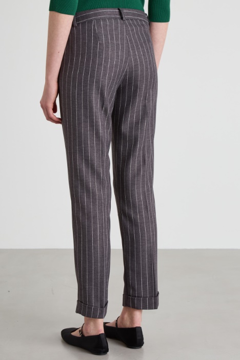 Pantaloni con risvolto