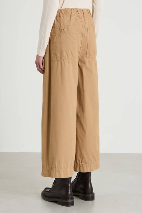 Pantaloni dritti in tela
