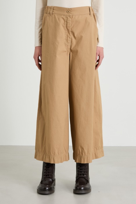 Pantaloni dritti in tela