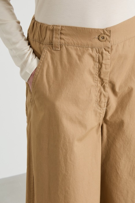 Pantaloni dritti in tela