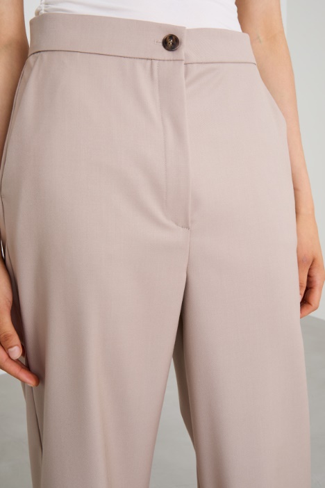 Pantaloni con polsini sul fondo