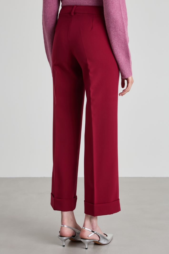 Straight-leg trousers with cuffs Intrend - 3