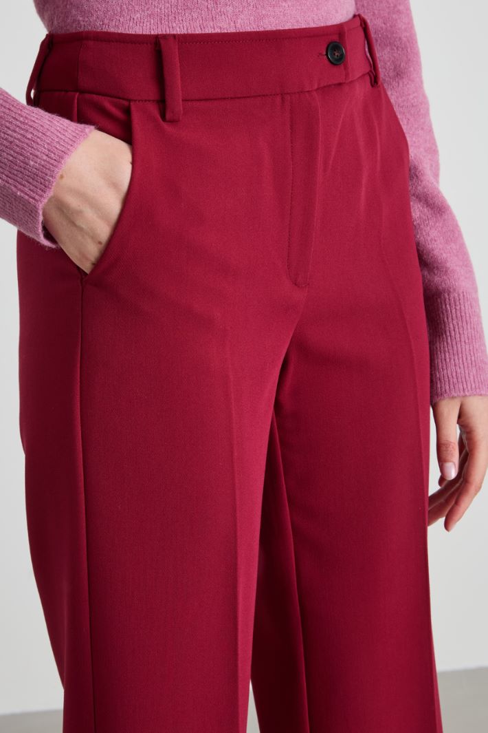 Straight-leg trousers with cuffs Intrend - 4