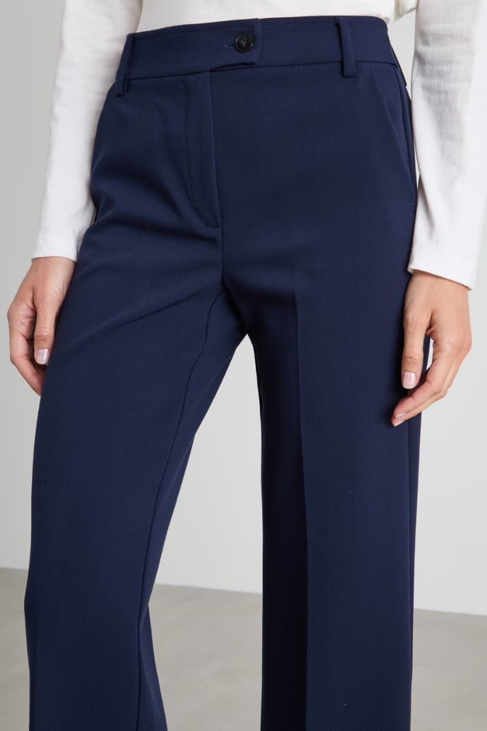Straight-leg trousers with cuffs Intrend - 4