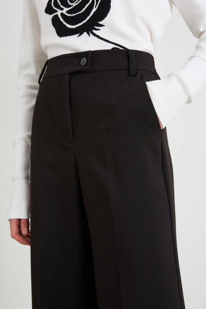 Straight-leg trousers with cuffs Intrend - 4