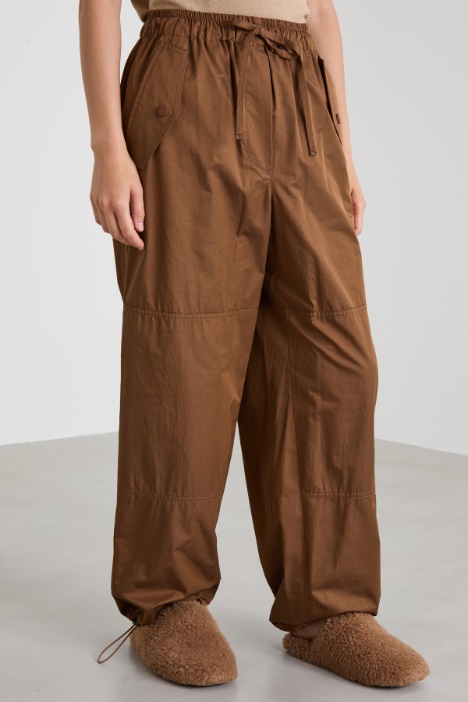 Pantaloni jogger in twill