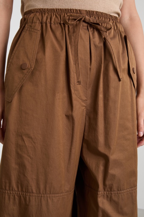 Pantaloni jogger in twill