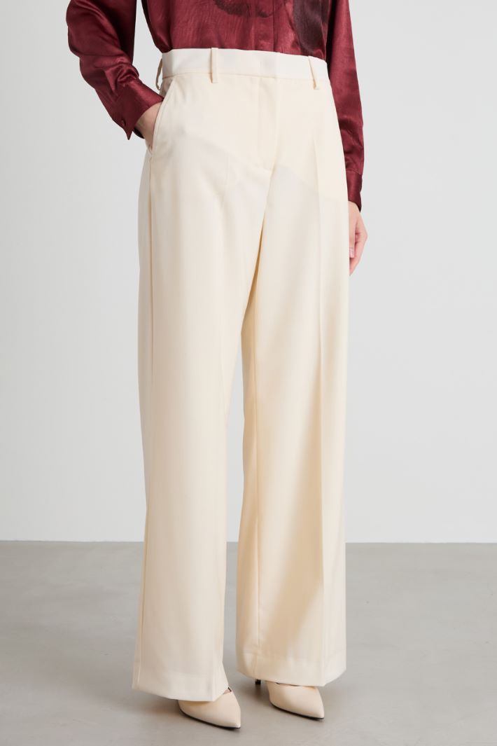 Pantalón de tela de lana Intrend - 3
