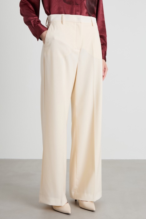 Pantaloni in tela di lana