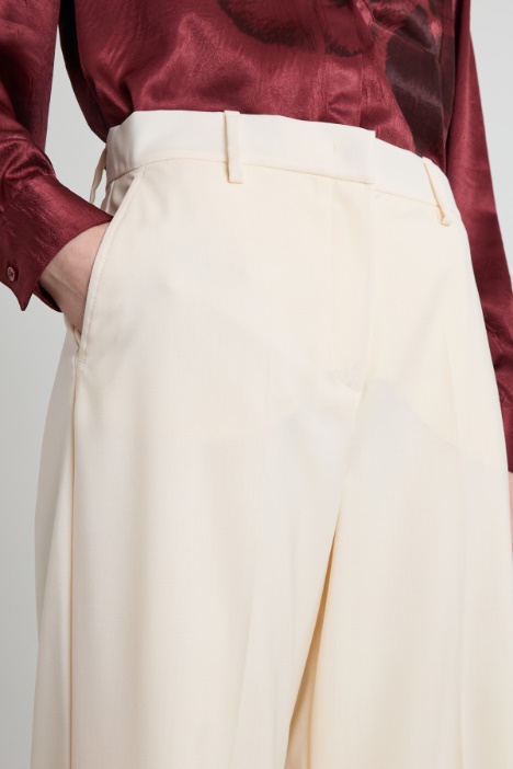 Pantaloni in tela di lana