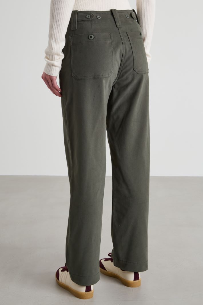 Cotton drill trousers Intrend - 3
