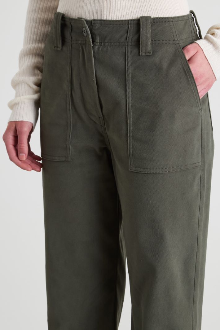 Cotton drill trousers Intrend - 4
