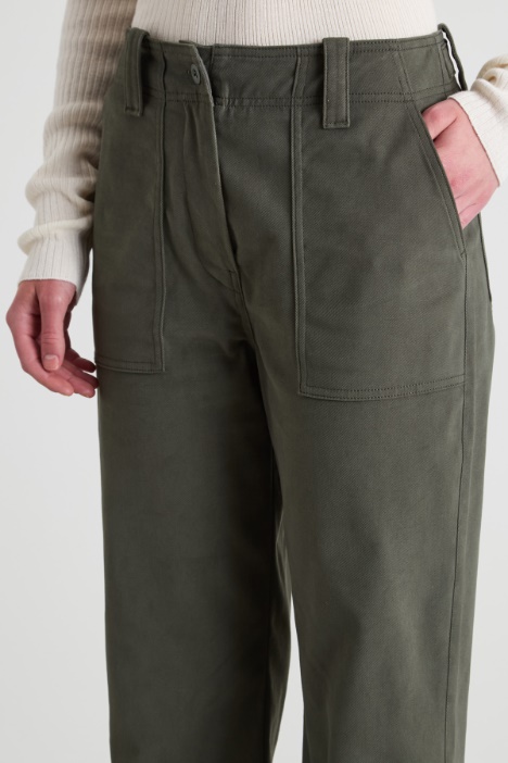 Pantalone in drill di cotone