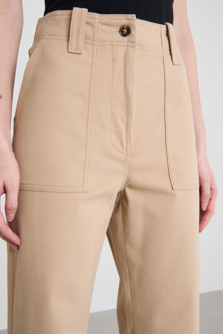 Cotton drill trousers Intrend - 4
