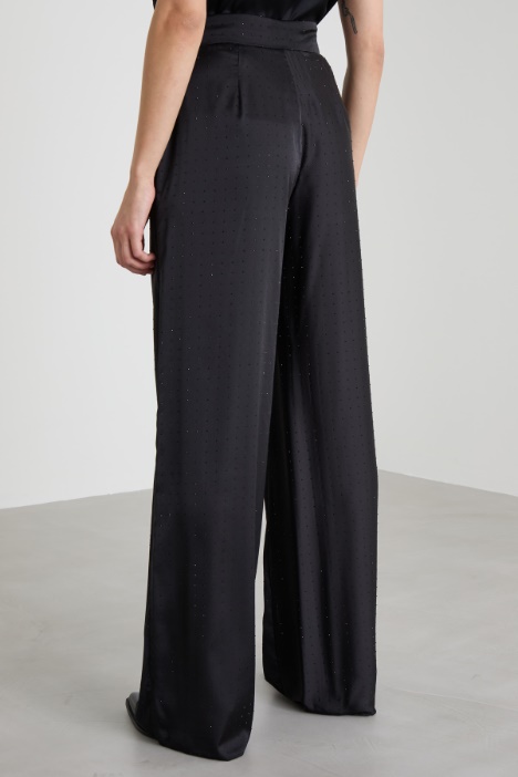 Pantaloni con strass