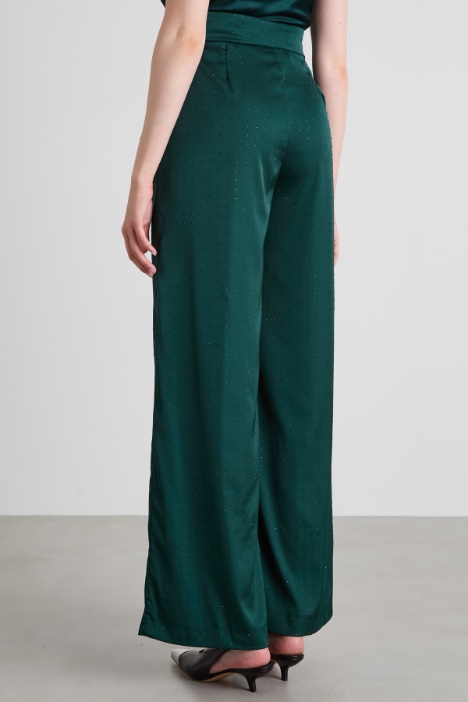 Pantaloni con strass