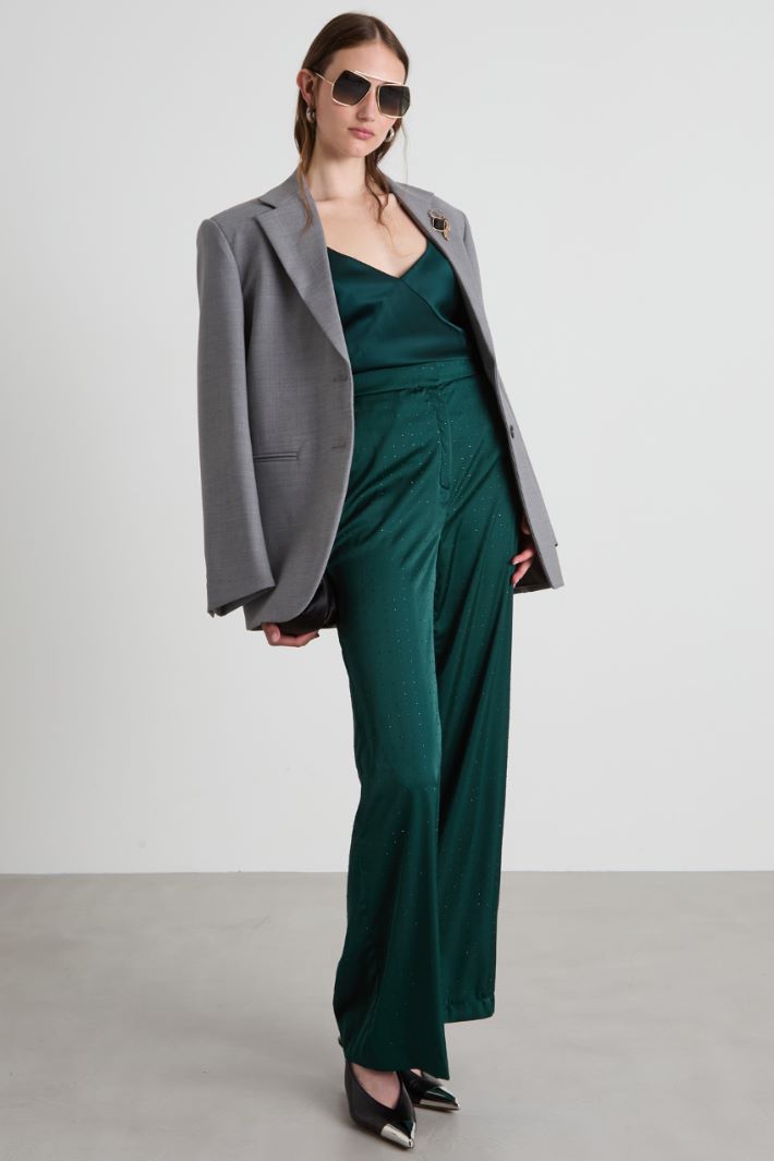 Pantaloni con strass Intrend