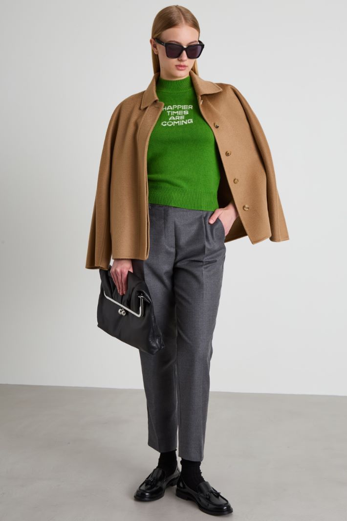Flannel baggy trousers Intrend