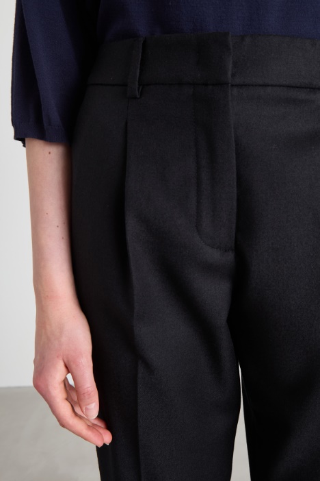 Pantalones holgados de franela