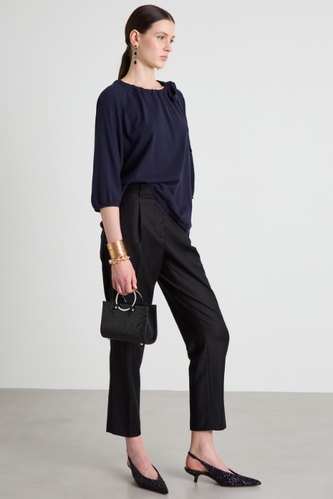 Flannel baggy trousers Intrend