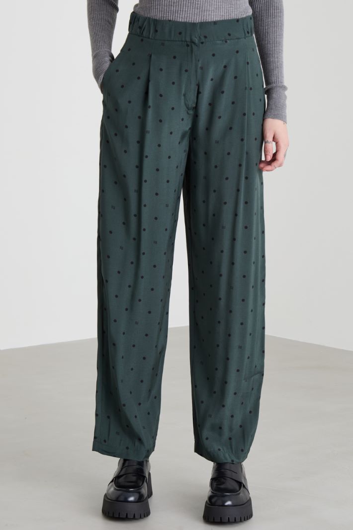Printed baggy trousers Intrend - 2