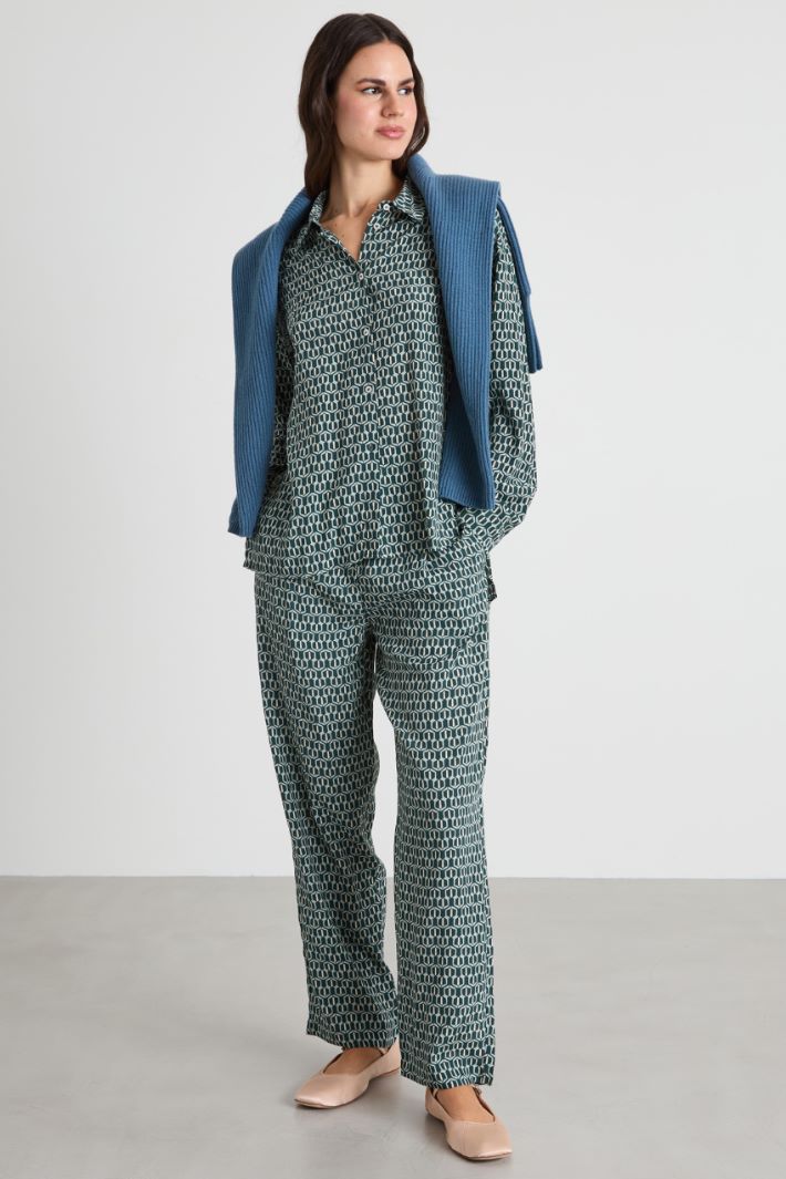 Pantaloni baggy stampati