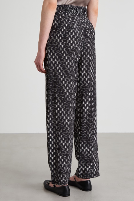 Pantaloni baggy stampati