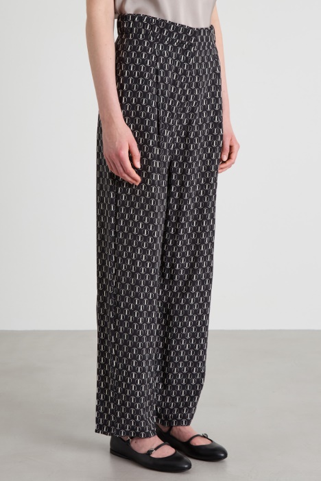 Pantaloni baggy stampati