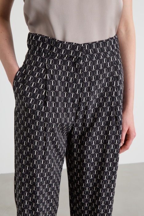 Pantaloni baggy stampati