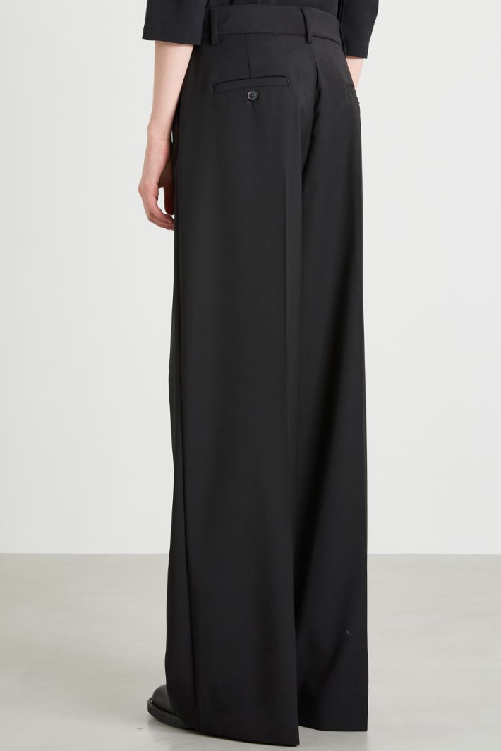 Pantaloni a palazzo in lana Intrend - 3
