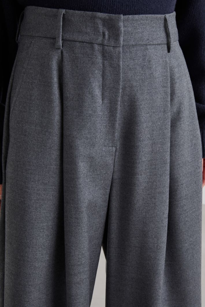 Flannel palazzo trousers Intrend - 4