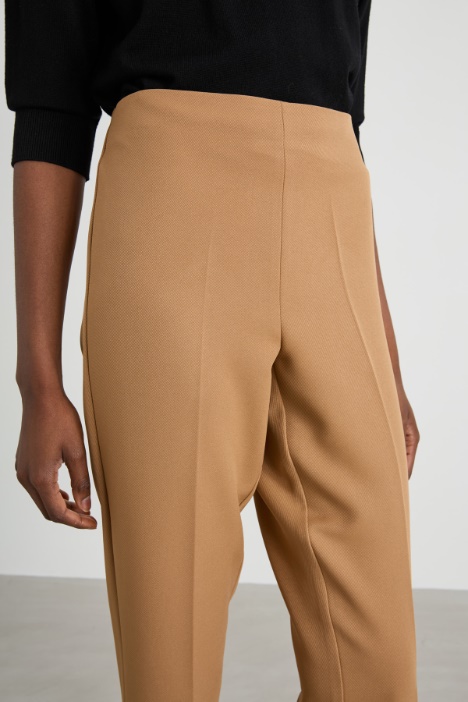 Pantaloni in tessuto diagonale