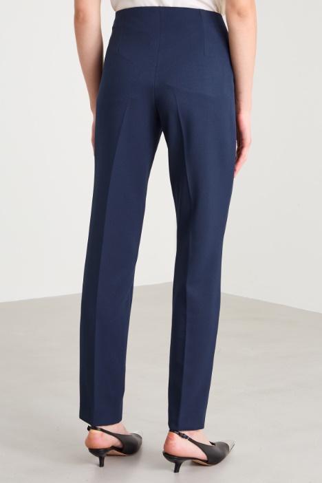 Pantaloni in tessuto diagonale