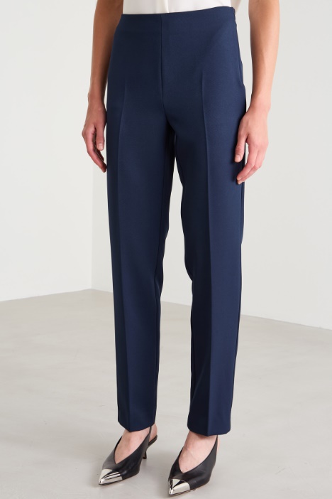 Pantaloni in tessuto diagonale