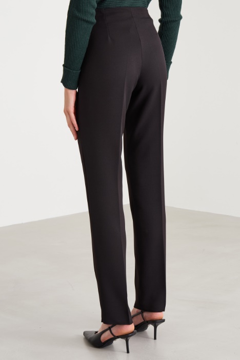 Pantaloni in tessuto diagonale