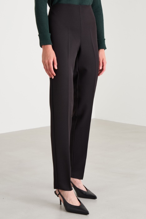 Pantaloni in tessuto diagonale