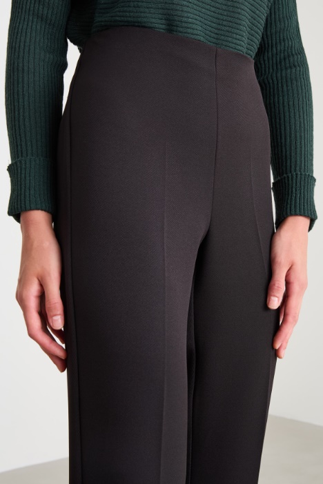 Pantaloni in tessuto diagonale