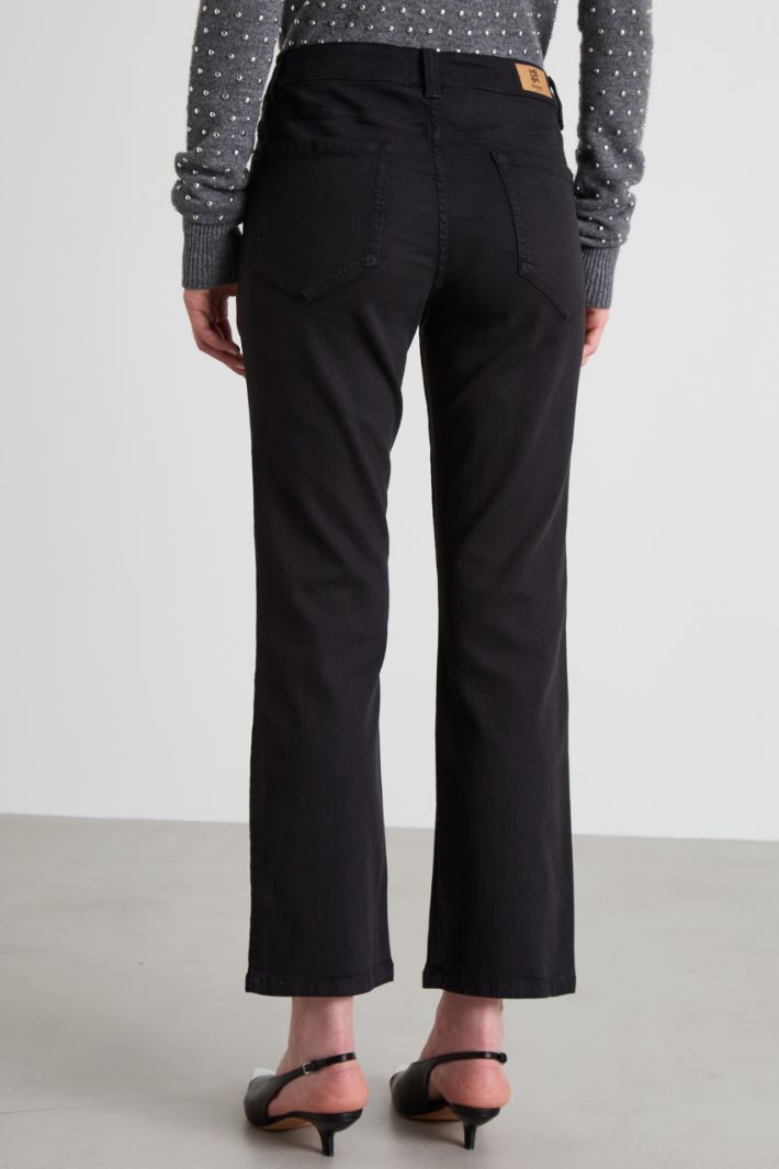 Flare gabardine trousers Intrend - 3