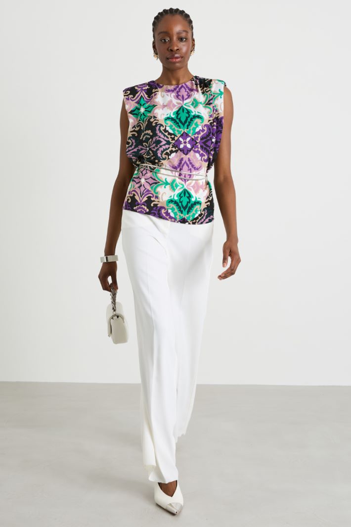 Envers satin trousers Intrend
